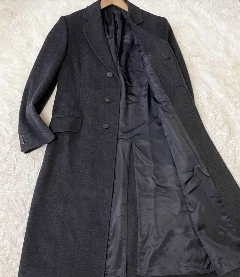 極美品　エルメネジルドゼニア　圧倒的な高級感　チェスターコート　高級カシミア混