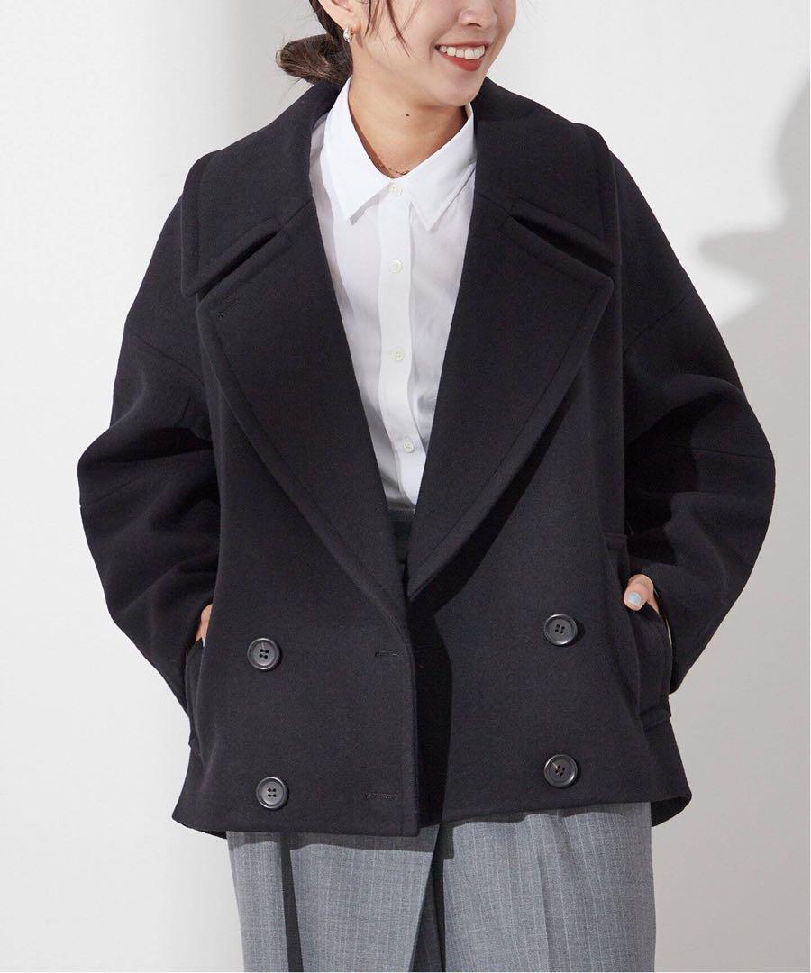 【STUMBLY】BIG SILHOUETTE PEA JACKET：コート
