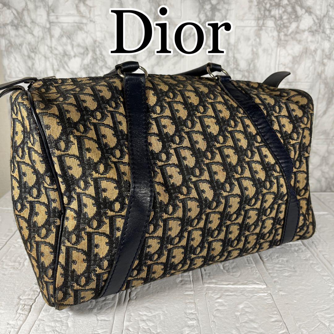 Dior トロッター ミニボストンバッグ  キャンバス