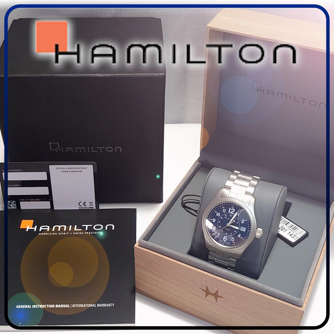 【Hamilton メンズ腕時計】カーキ フィールド 未記入ギャラ 美品※送料込