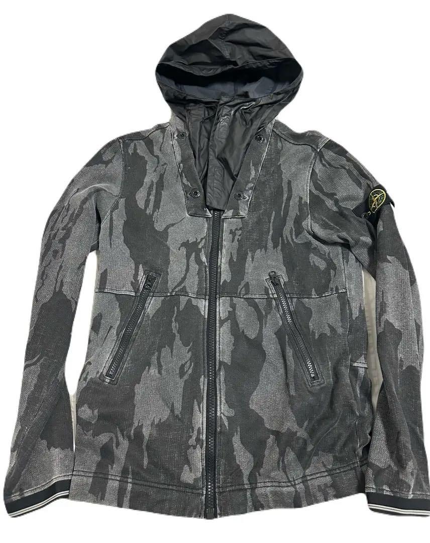 ジャケット・アウター STONE ISLAND FIRE CAMO HOODED JACKET