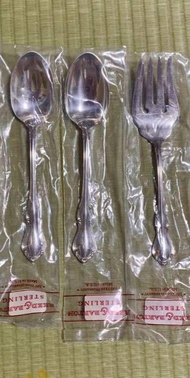 新品 Reed&Barton 銀製 スプーン フォーク ナイフ カトラリー