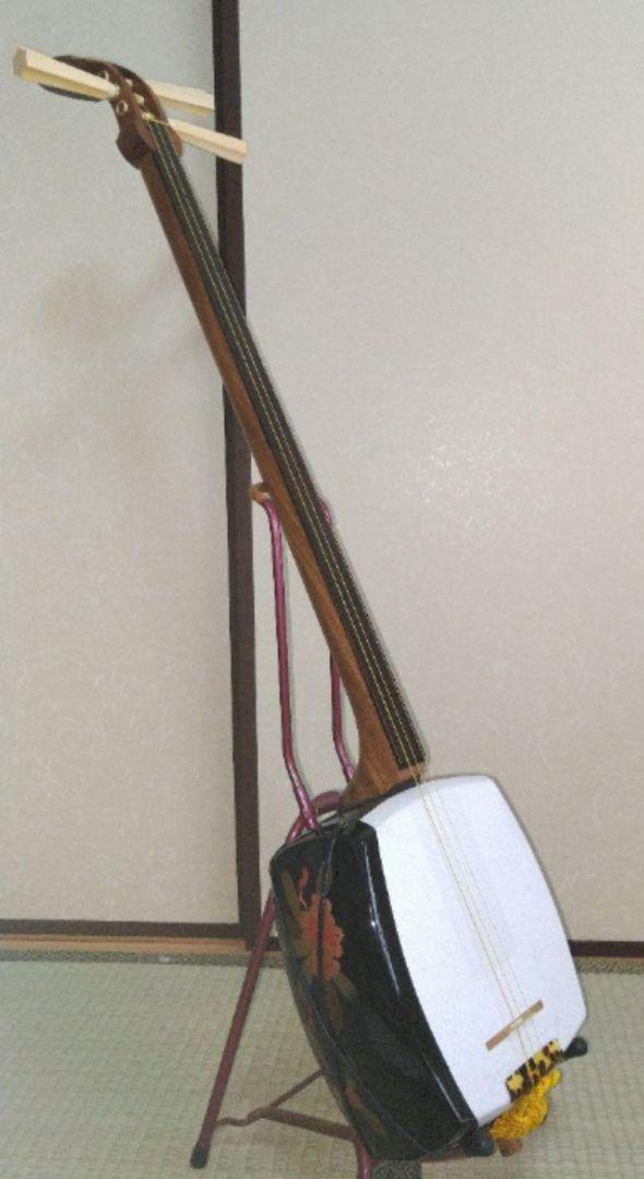 （訳あり　早めに売り切りたいです）津軽三味線　高音質人工皮張り　フルセット