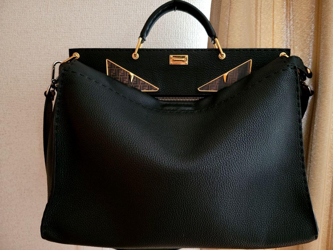 フェンディ ピーカブー Fendi Peekaboo 黒金