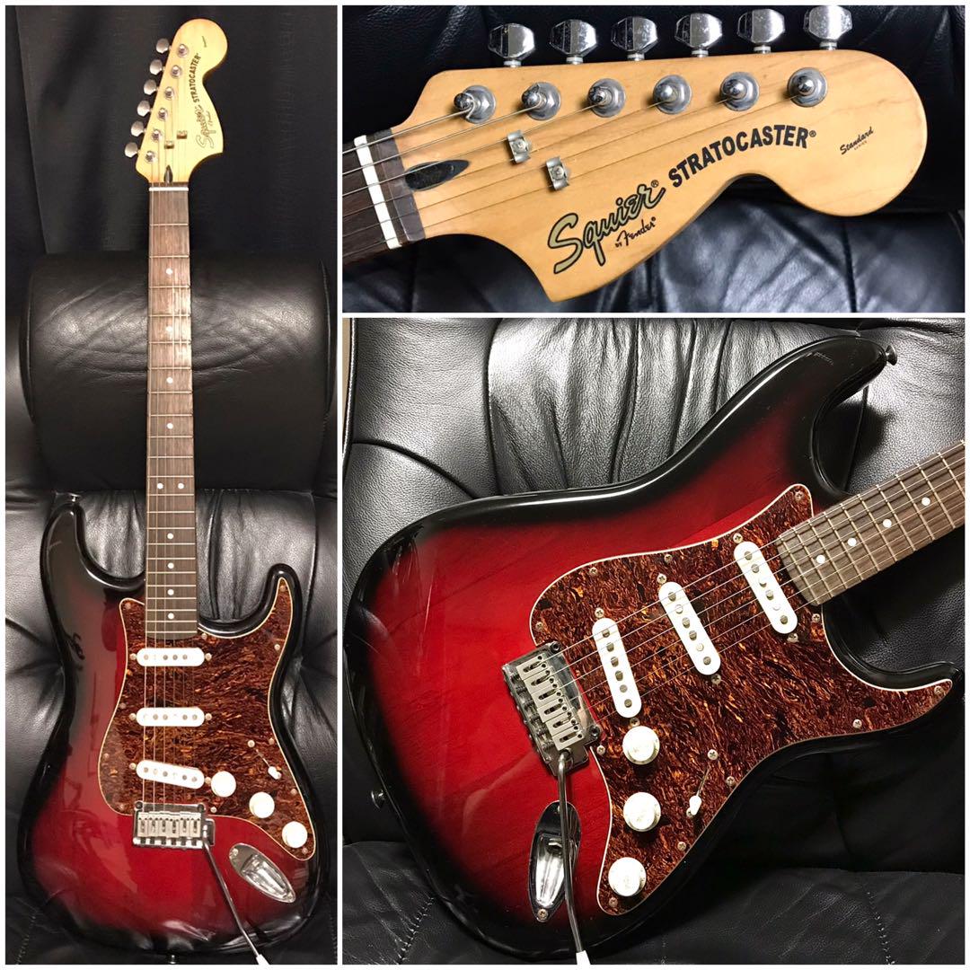 Squier 送料込 Fender フェンダー ストラト ギター ラージヘッド