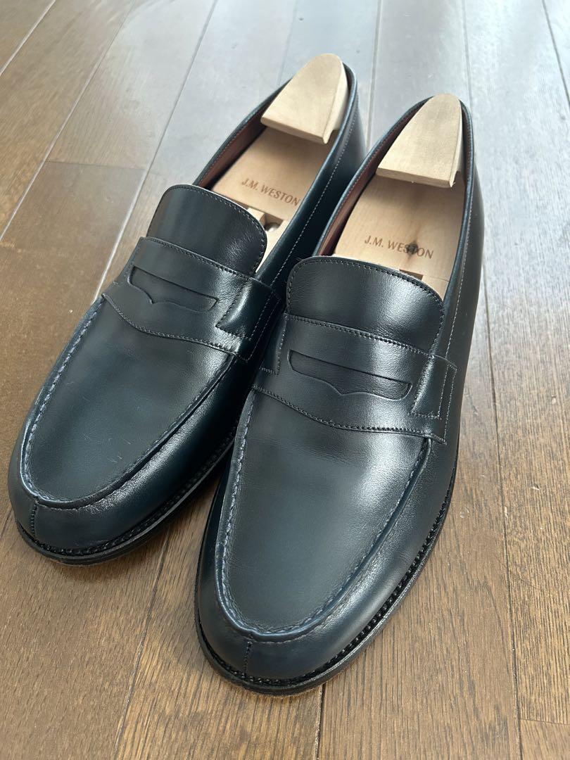 J.M. Weston 180ローファー ネイビー 7.5c