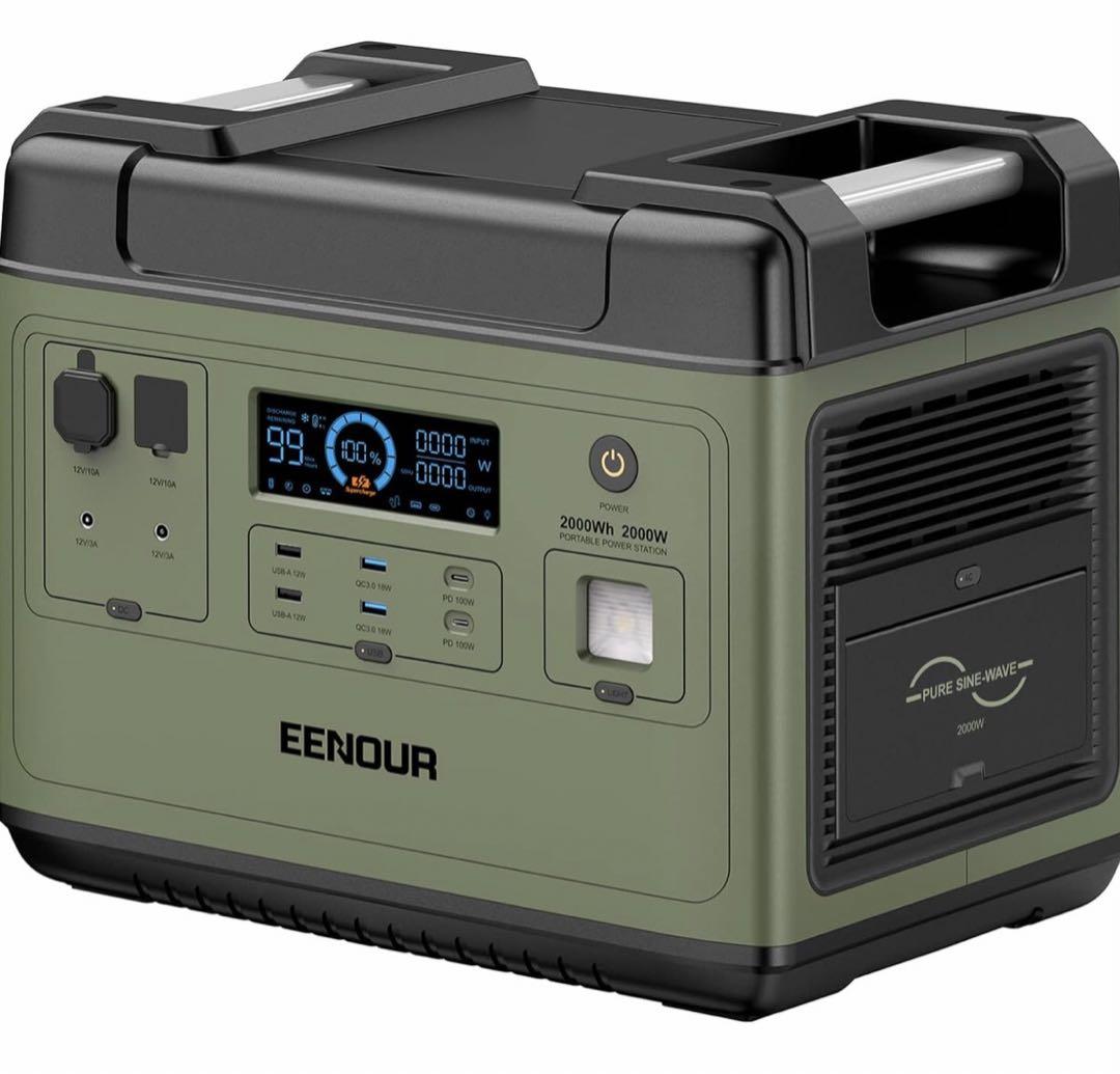 EENOUR ポータブル電源 P2001 2000Wh/625600mAh