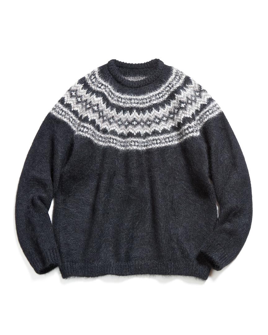 トップス uniform experiment NORDIC CREWNECK KNIT