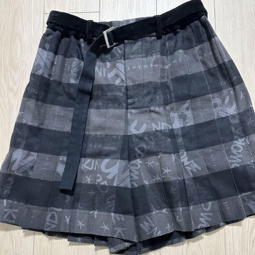 美品　sacai 23SS Eric haze プリーツショートパンツ　サイズ1