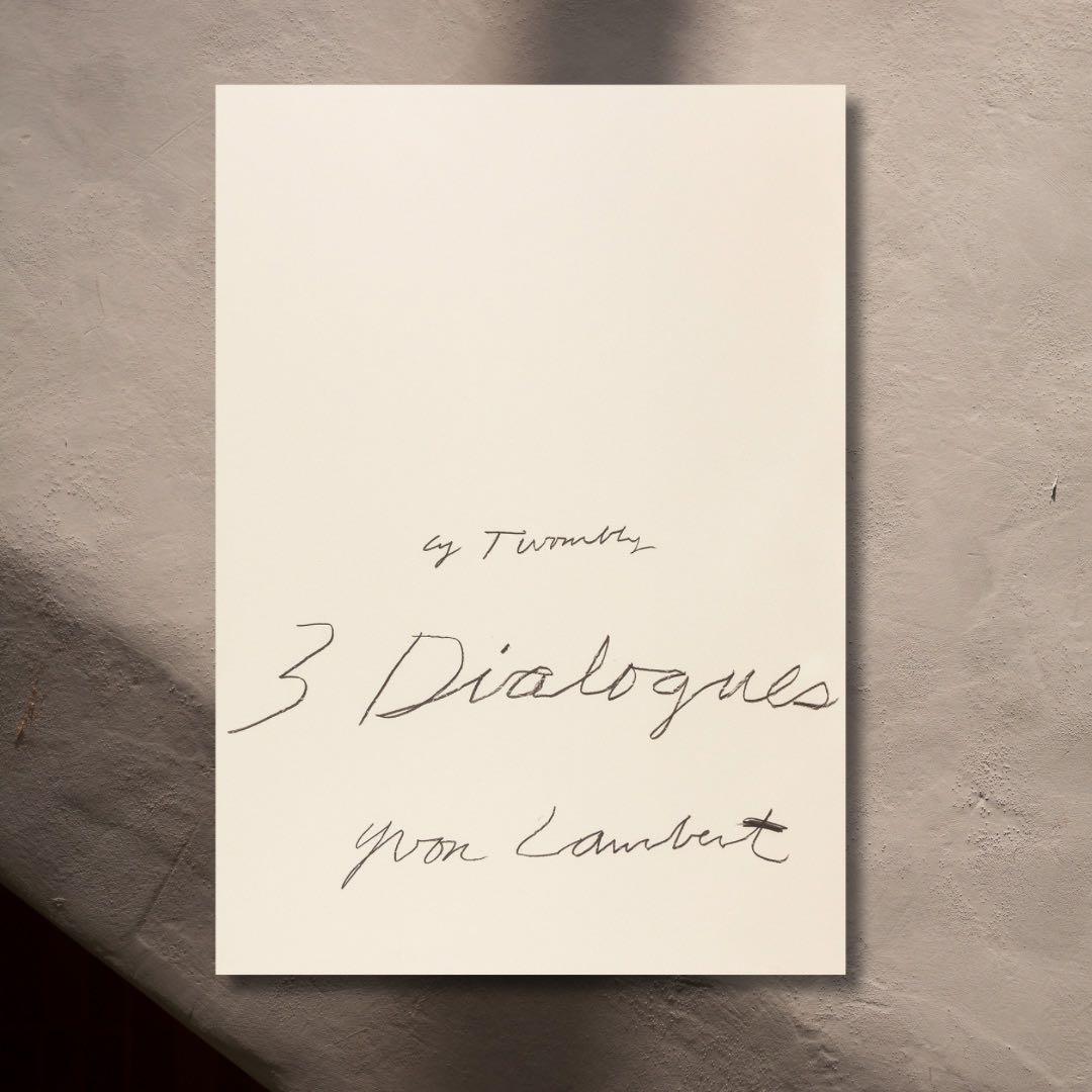 国内未入荷 サイ・トゥオンブリー Cy Twombly1977 希少ポスター