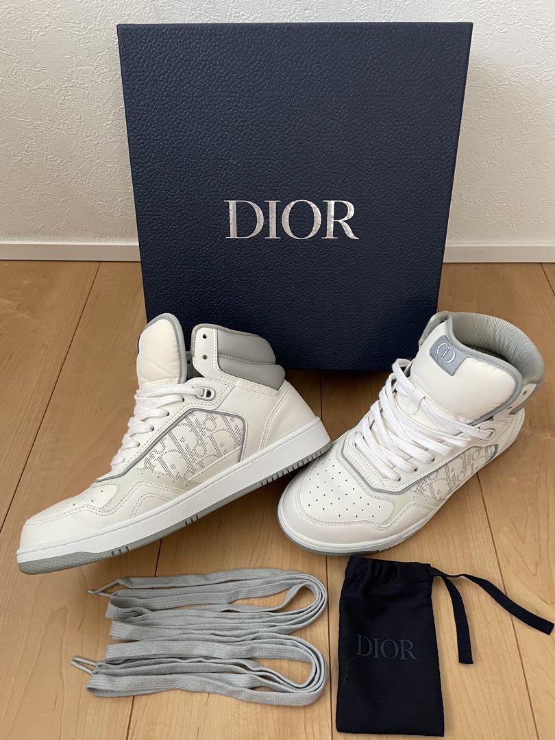 専用　Dior B27 ディオールスニーカーHigh WhiteGray26cm