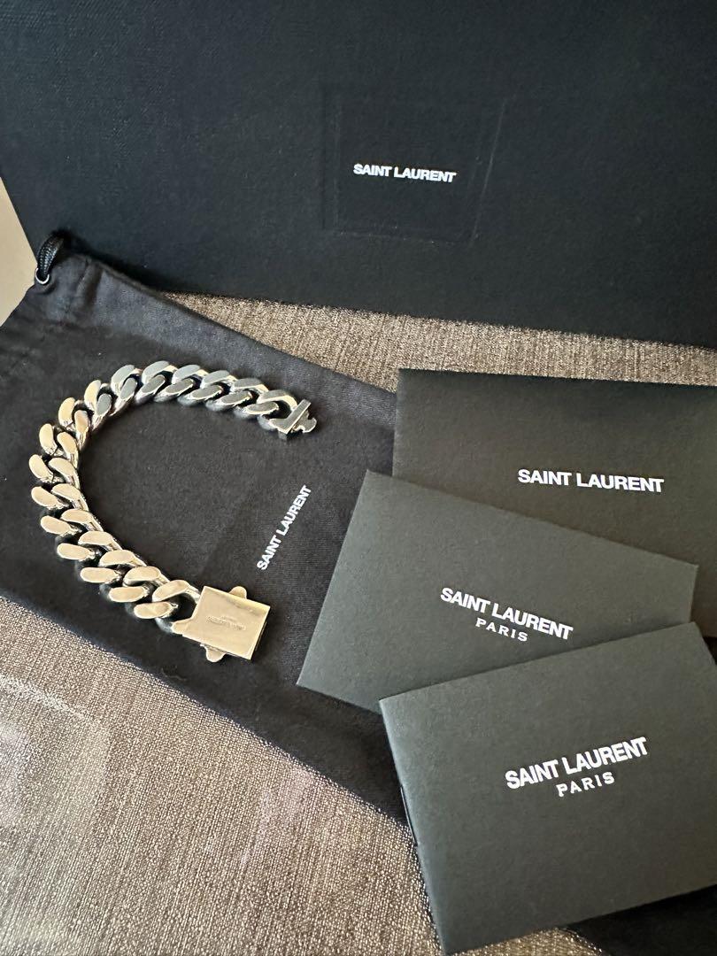専用出品 SAINT LAURENT メタルカーブチェーンブレスレット 喜平