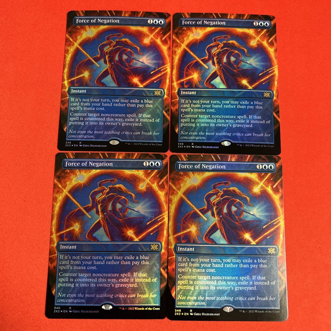 MTG 否定の力　ボーダーレス　FOIL 英語　4枚