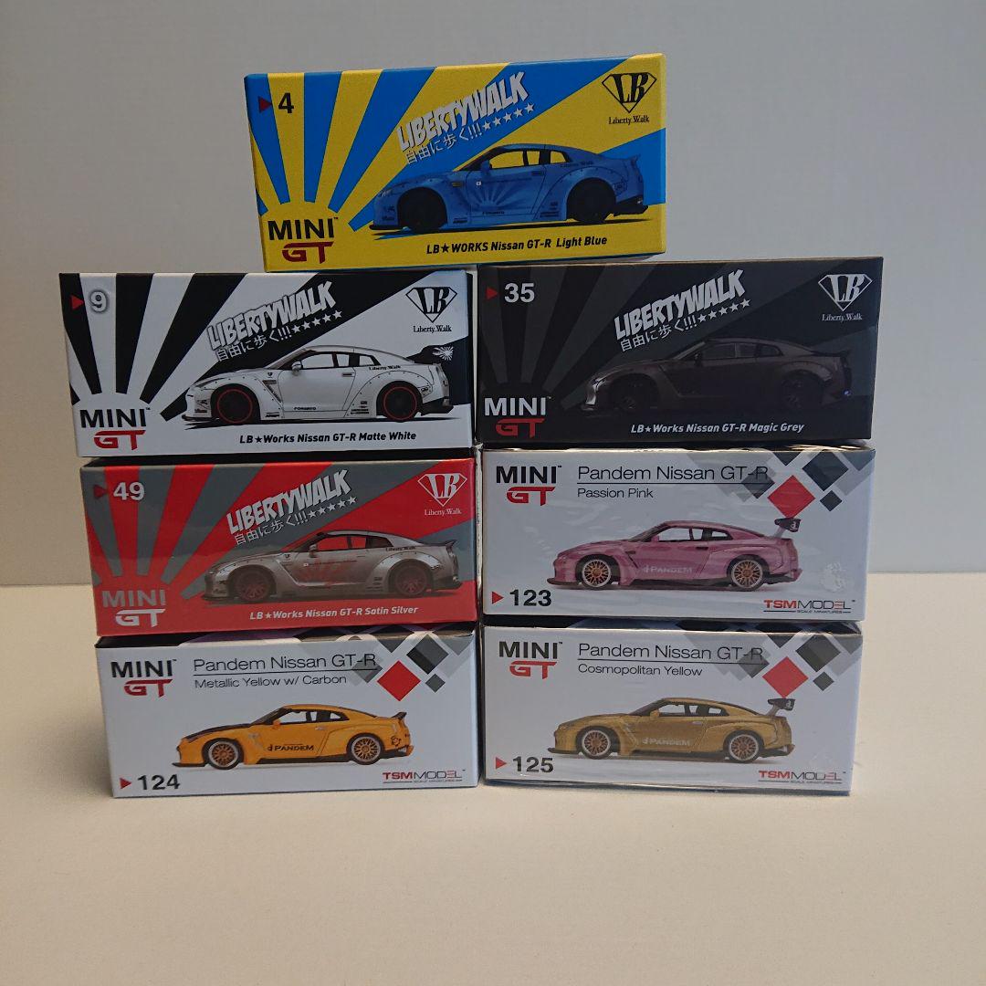 1/64 MINI GT GT -R  LBWK 4台/パンデム 3台 合計7台