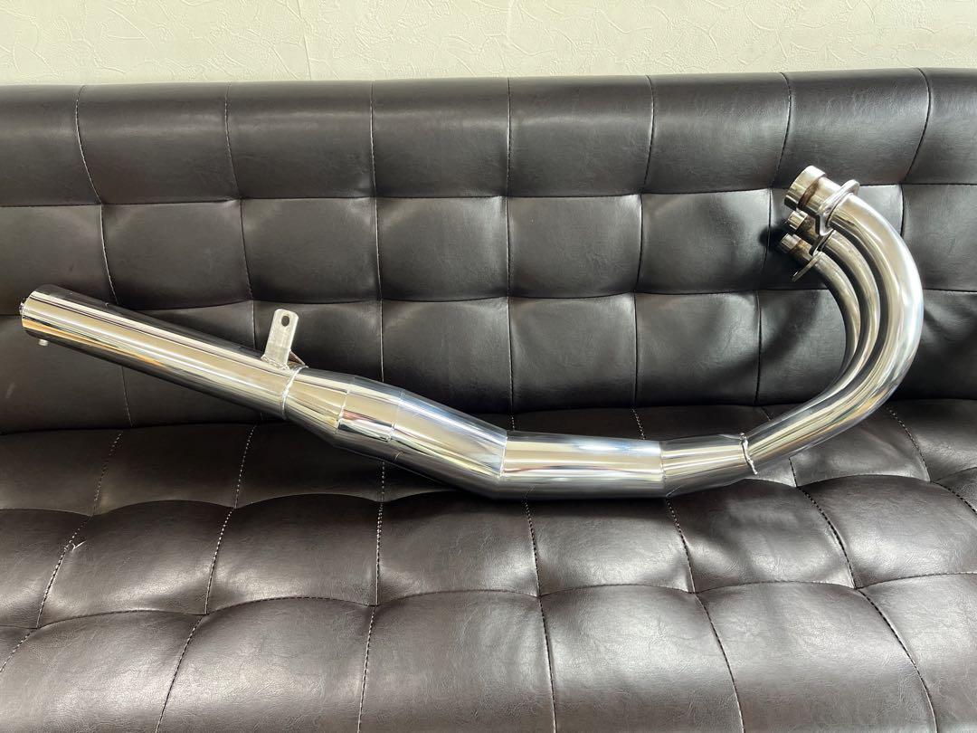 Kh250 250ss 350ss ロング 集合 チャンバー メッキ 程度極上！