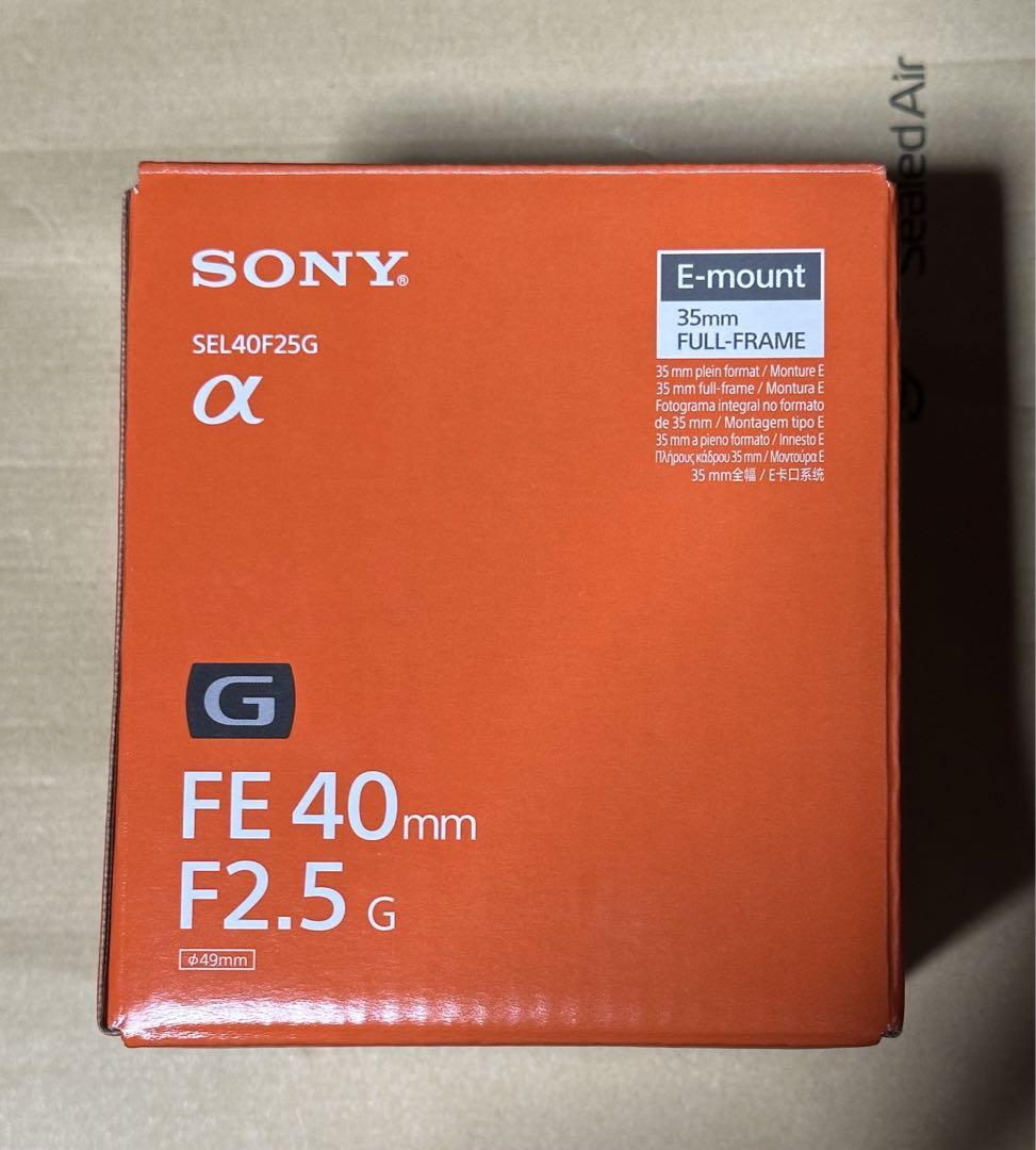 未使用 SONY FE40F2.5  (SEL40F25G)