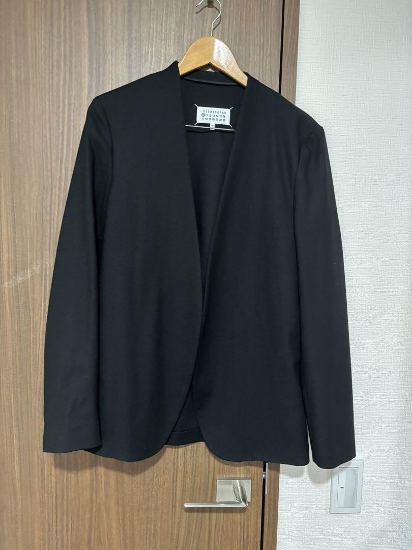 専用マルジェラ  ノーカラー  ジャケット　黒 44