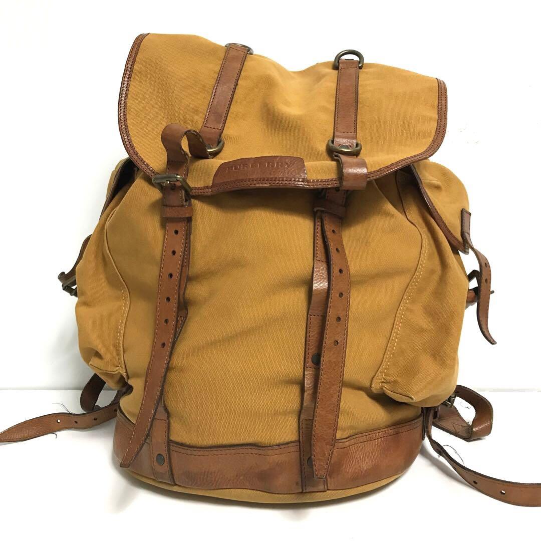 バッグ Burberry leather canvas ryuck