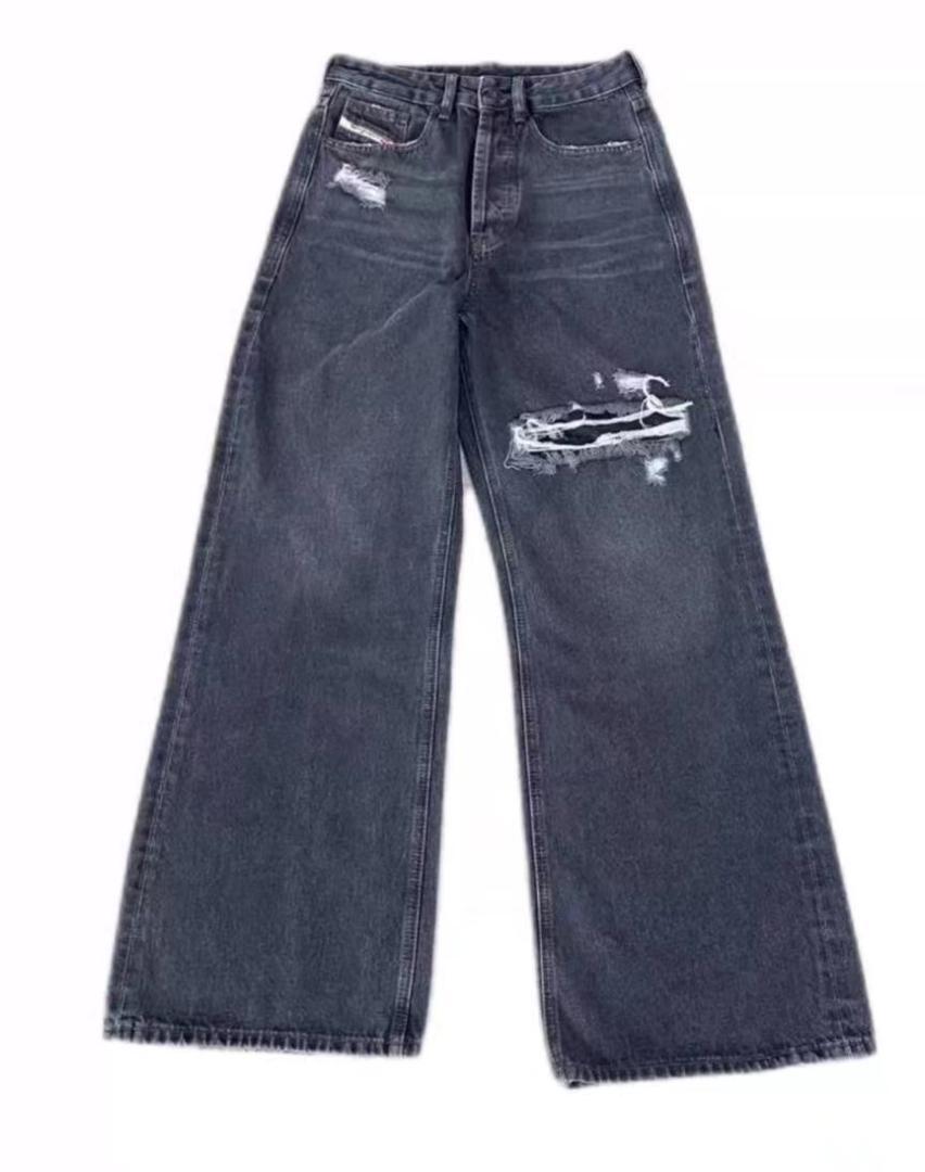 Diesel D-Rise ダメージ ストレートジーンズ  S