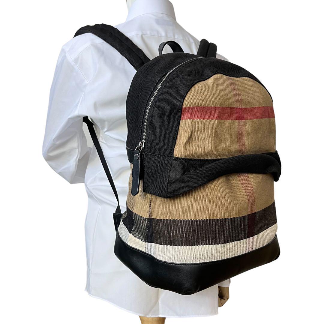 良品 BURBERRY リュック バックパック クラシックチェック ベージュ