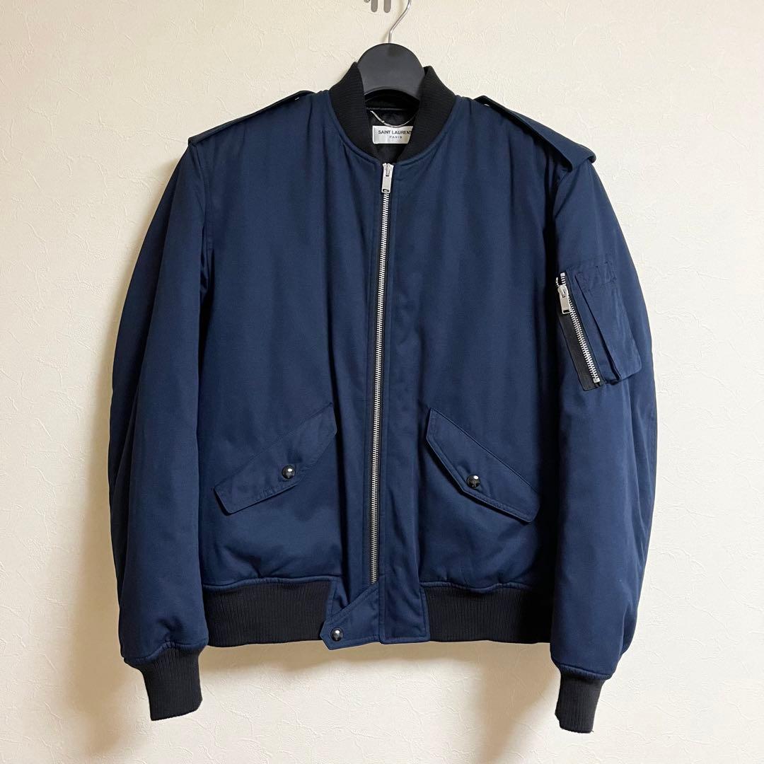 サンローラン MA-1 ネイビー ボンバージャケット 正規品