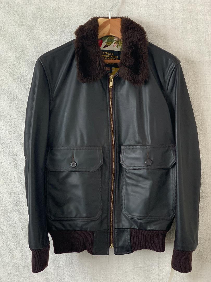 【新品未使用】名作 Supreme × Schott A2 レザージャケット