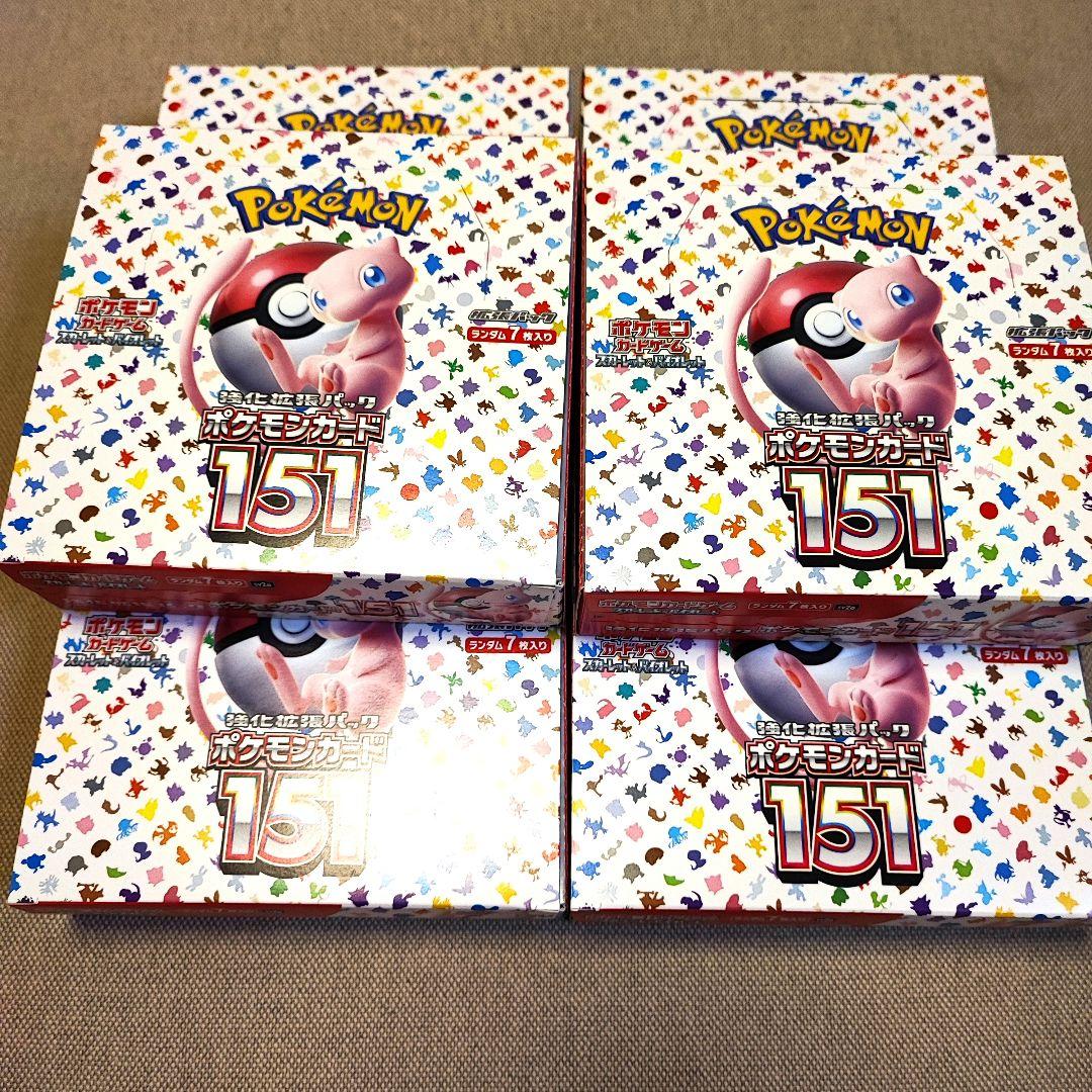 ポケカ 151 シュリンクなし 6box