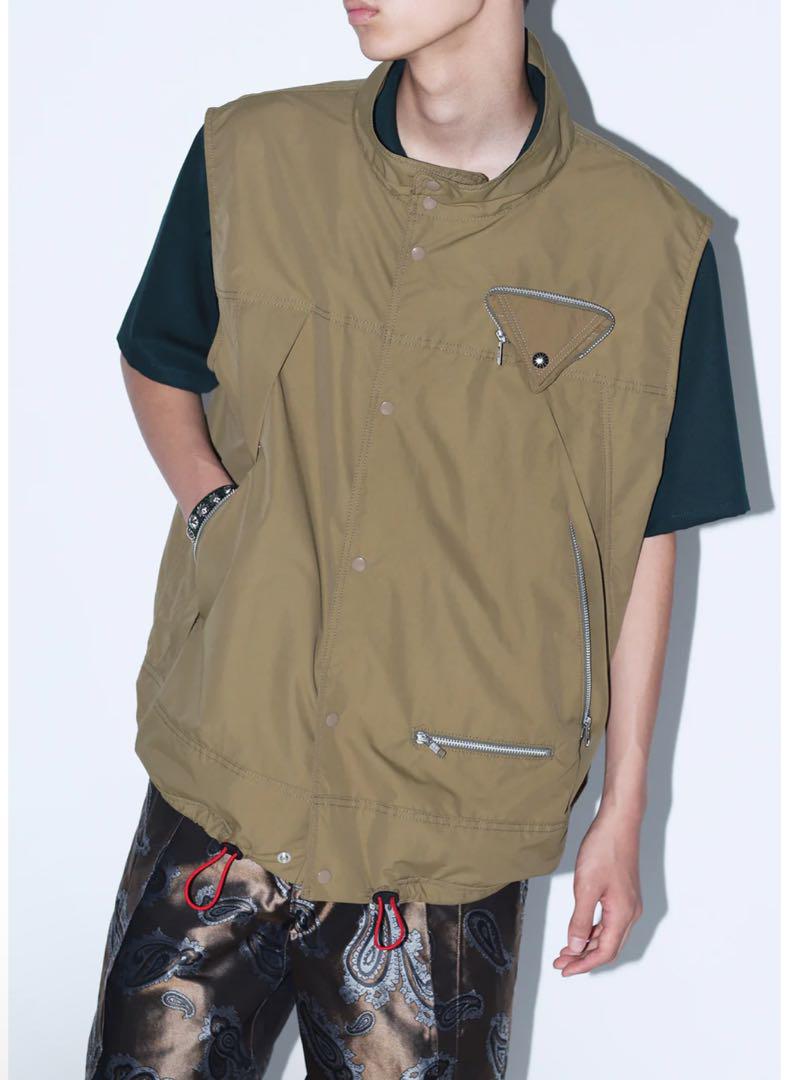 トップス TOGA VIRILIS NYLON TAFFETA VEST