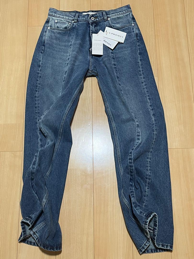 パンツ Y/PROJECT Blue Classic Wire Jeans