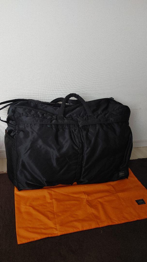 極美品‼️ PORTER 黒 タンカー 大型 ショルダー付 ボストンバッグ