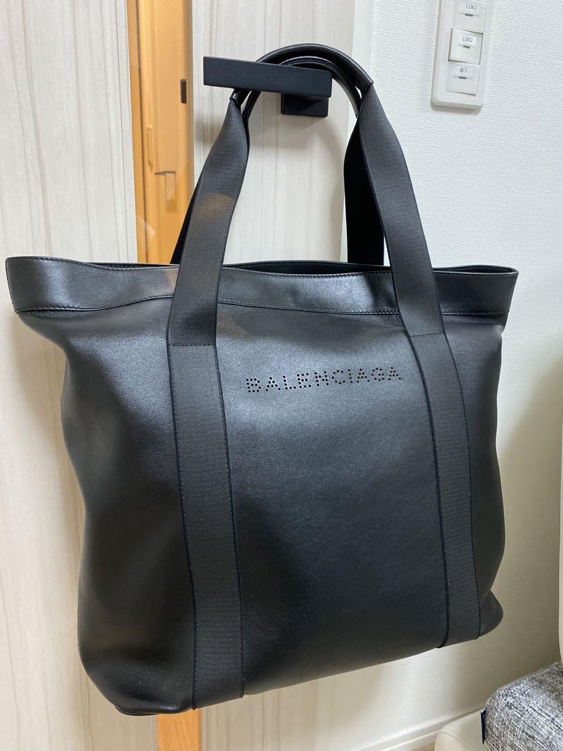 未使用希少Balenciaga トートバッグ　ブラック　パンチングトート　レザー
