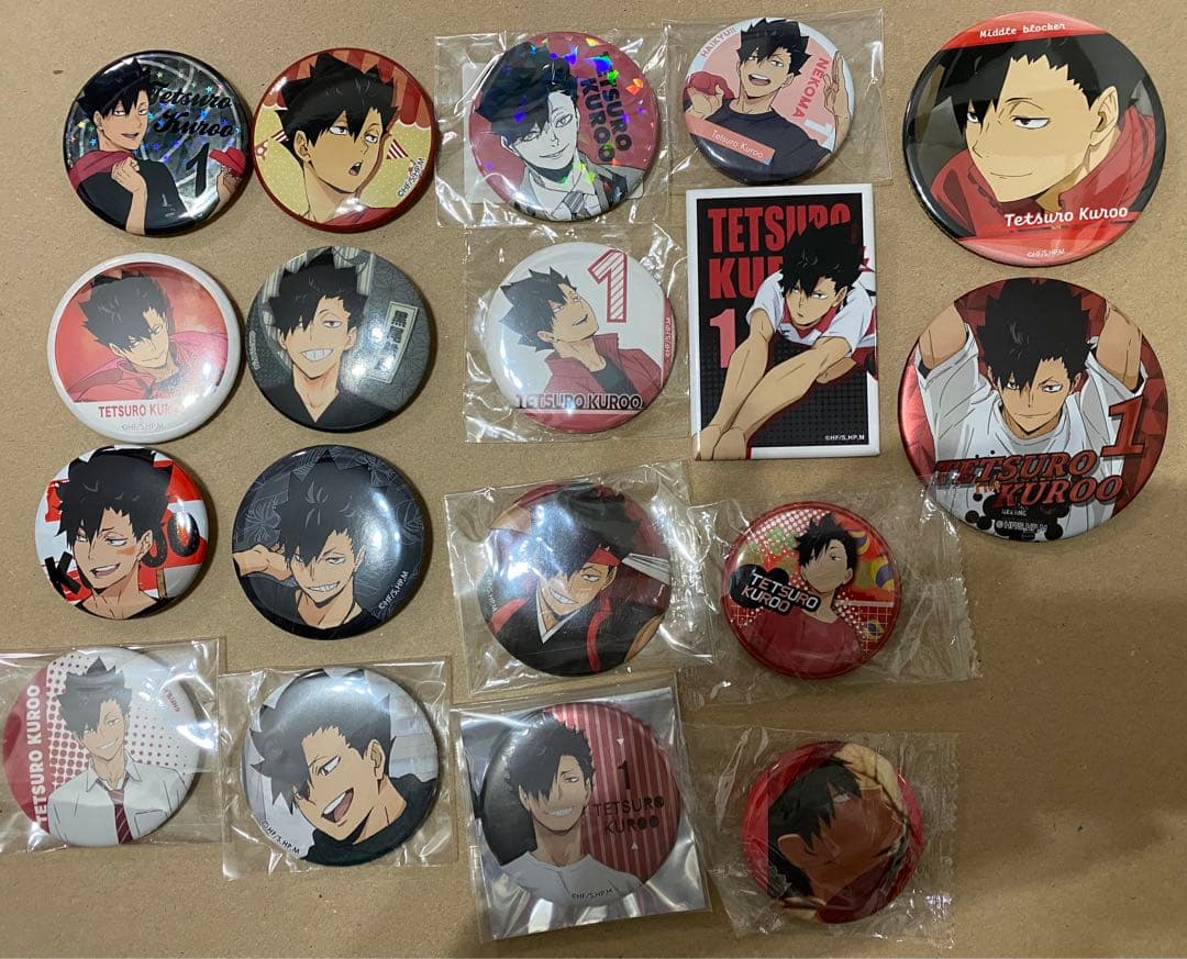 ハイキュー　黒尾鉄朗　缶バッジ