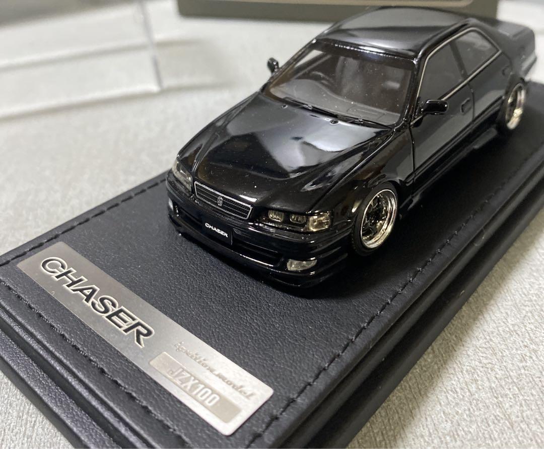 絶版希少1/43イグニッションモデル　トヨタチェイサー　JZX100  ブラック