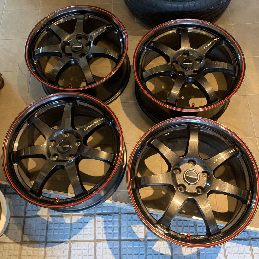 専用USDMクロススピード 18インチ　114.3 5穴