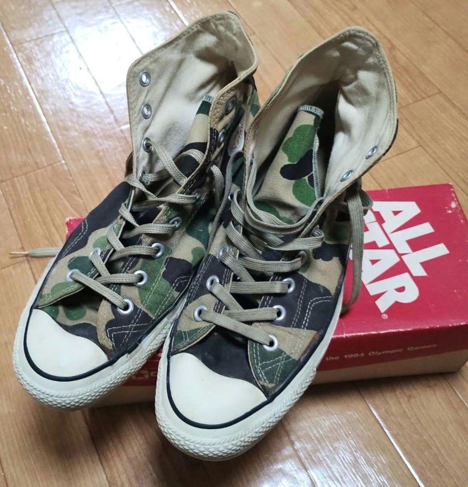 ☆激レア☆Size10☆80,s伝説のコンバース８３カモフラ☆