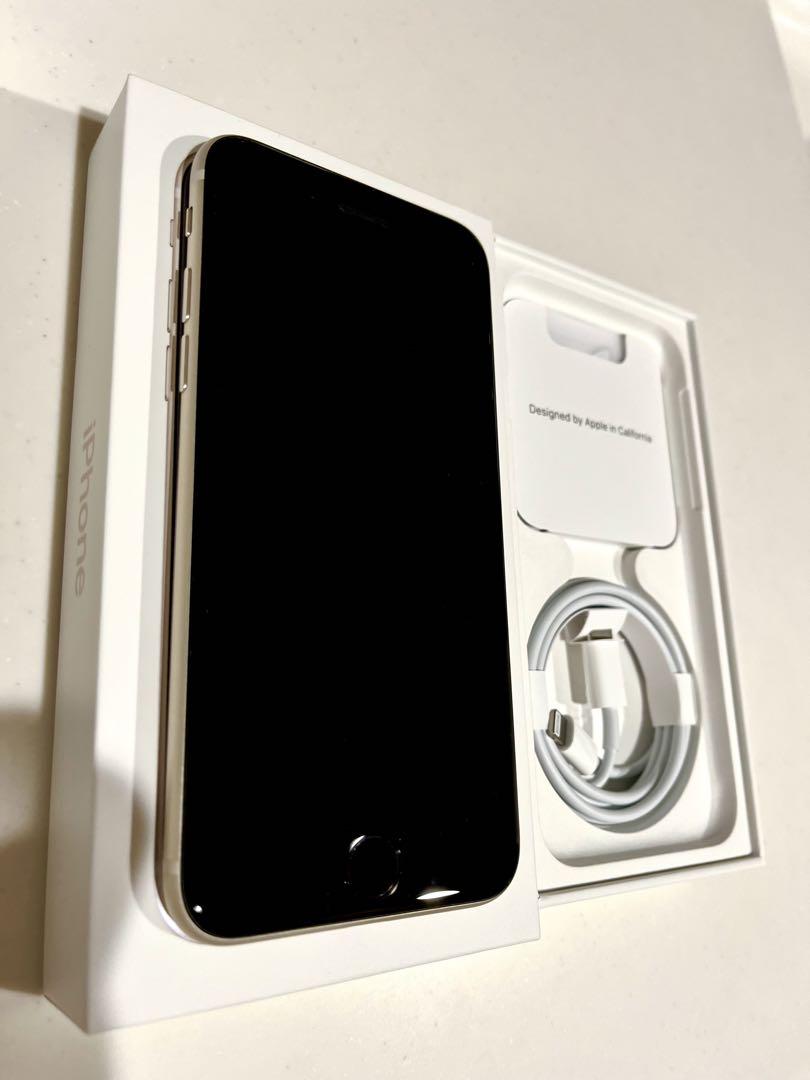 極美品　iPhoneSE 3世代ホワイト128GB