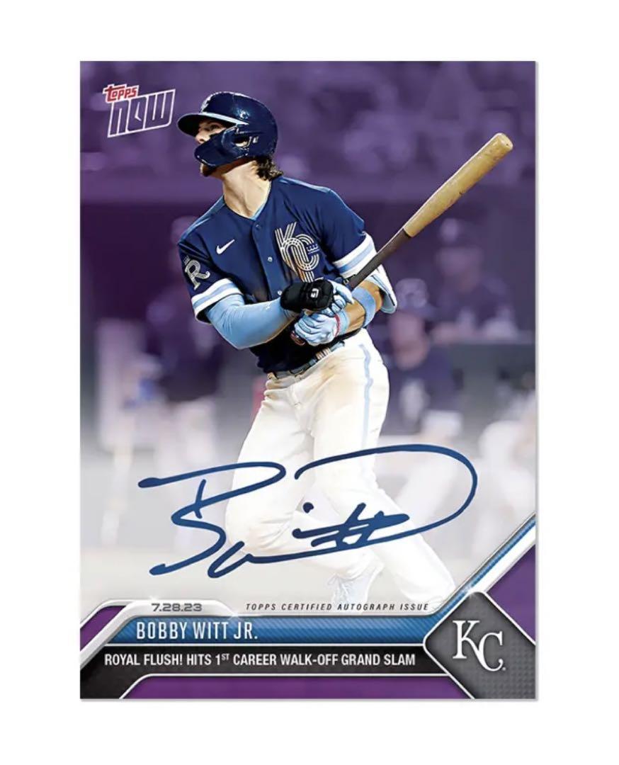 その他 bobby witt jr. topps now auto /25
