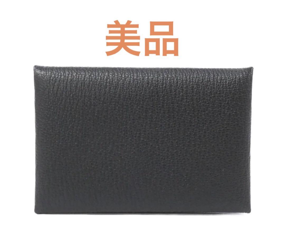 美品　HERMES ガルヴィ　コインケースカードケースエルメス