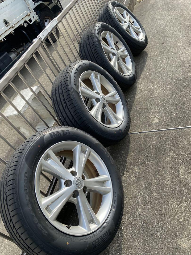【新品同様】ピレリ235/55R18 30ハリアー中古ホイール付き　価格相談