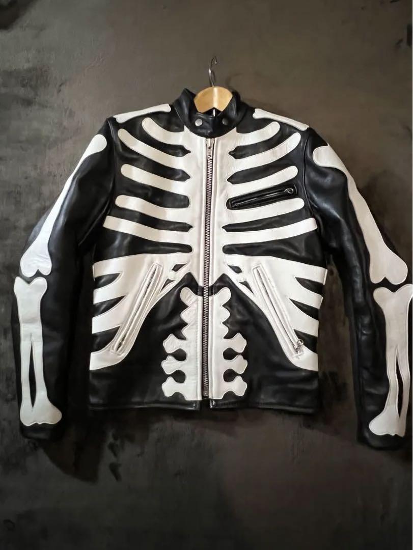 VANSON B BONE バンソン B ボーン ジャケット シングルライダース