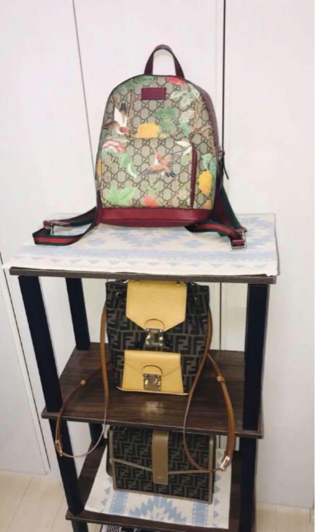 GUCCI 鳥　リュック　定価14万　あんしん鑑定可能