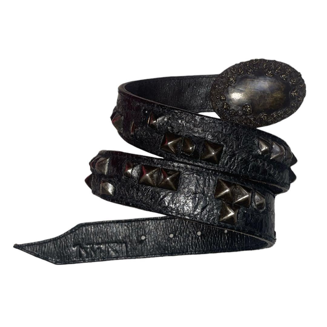 【希少】Kmrii Stud Rose Buckle Belt