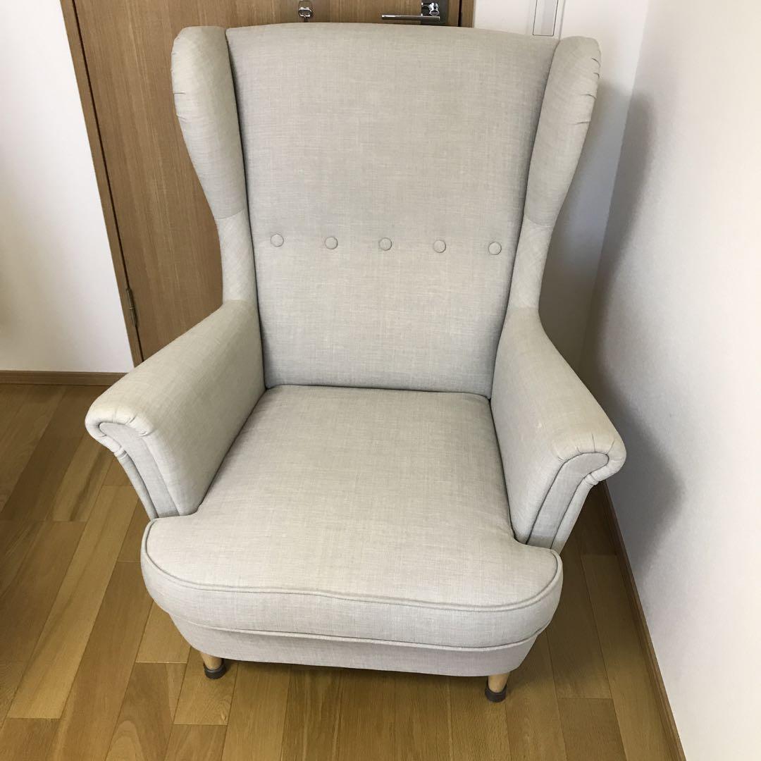 IKEA strandmon ソファ（一人掛け、布製）