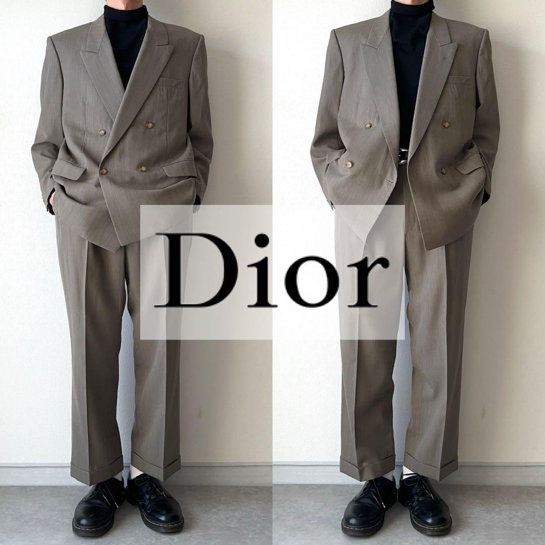希少 90's クリスチャンディオール ダブルセットアップ 秋冬