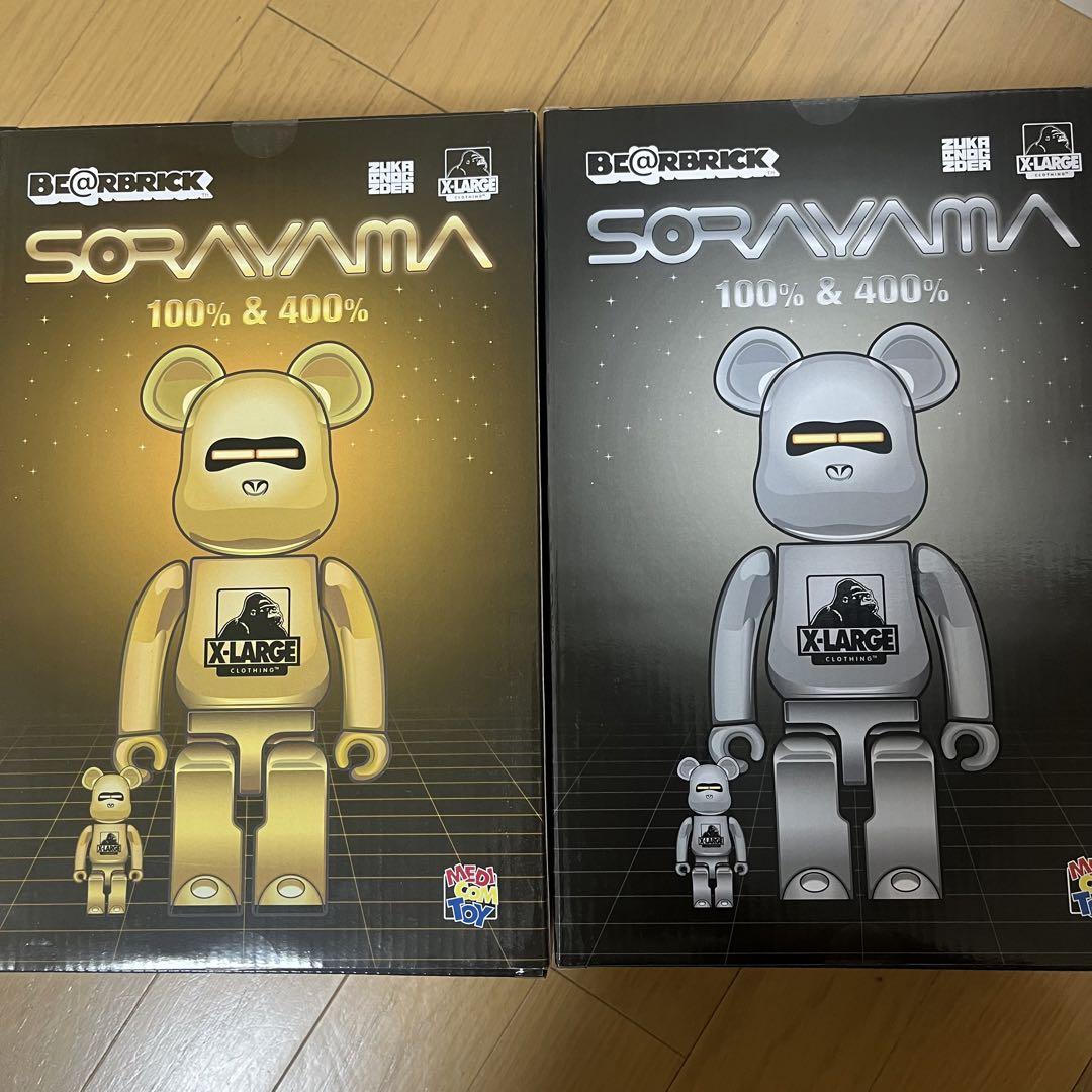 Be@rbrick X-LARGE SORAYAMA 空山基 400% 100%