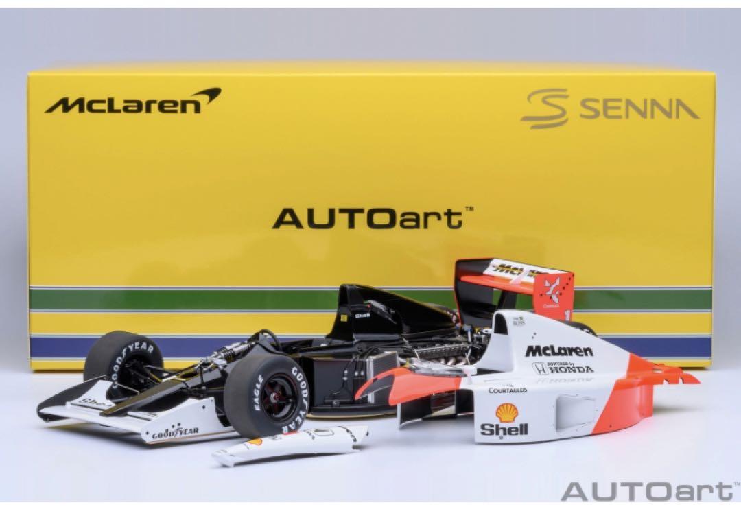 AUTOart 1/18 マクラーレンホンダ　MP4/6 #1 A.セナ　ロゴ