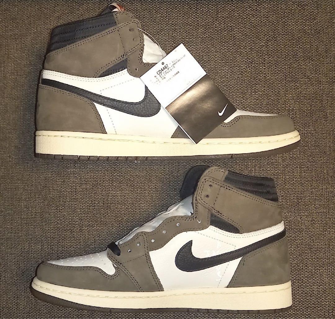 靴 NIKE AIRJORDAN1 HIGH TRAVIS SCOTT