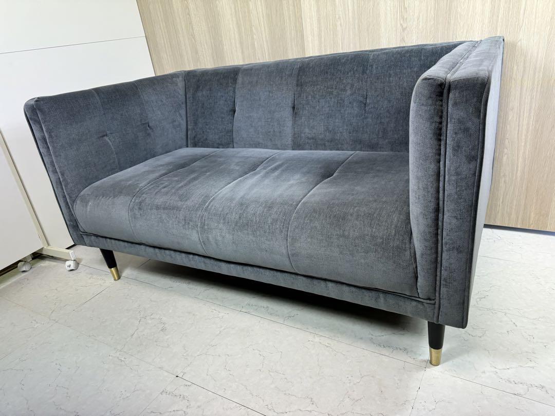 定価¥69,800  NOCE ソファLUXUR 2人掛けグレー