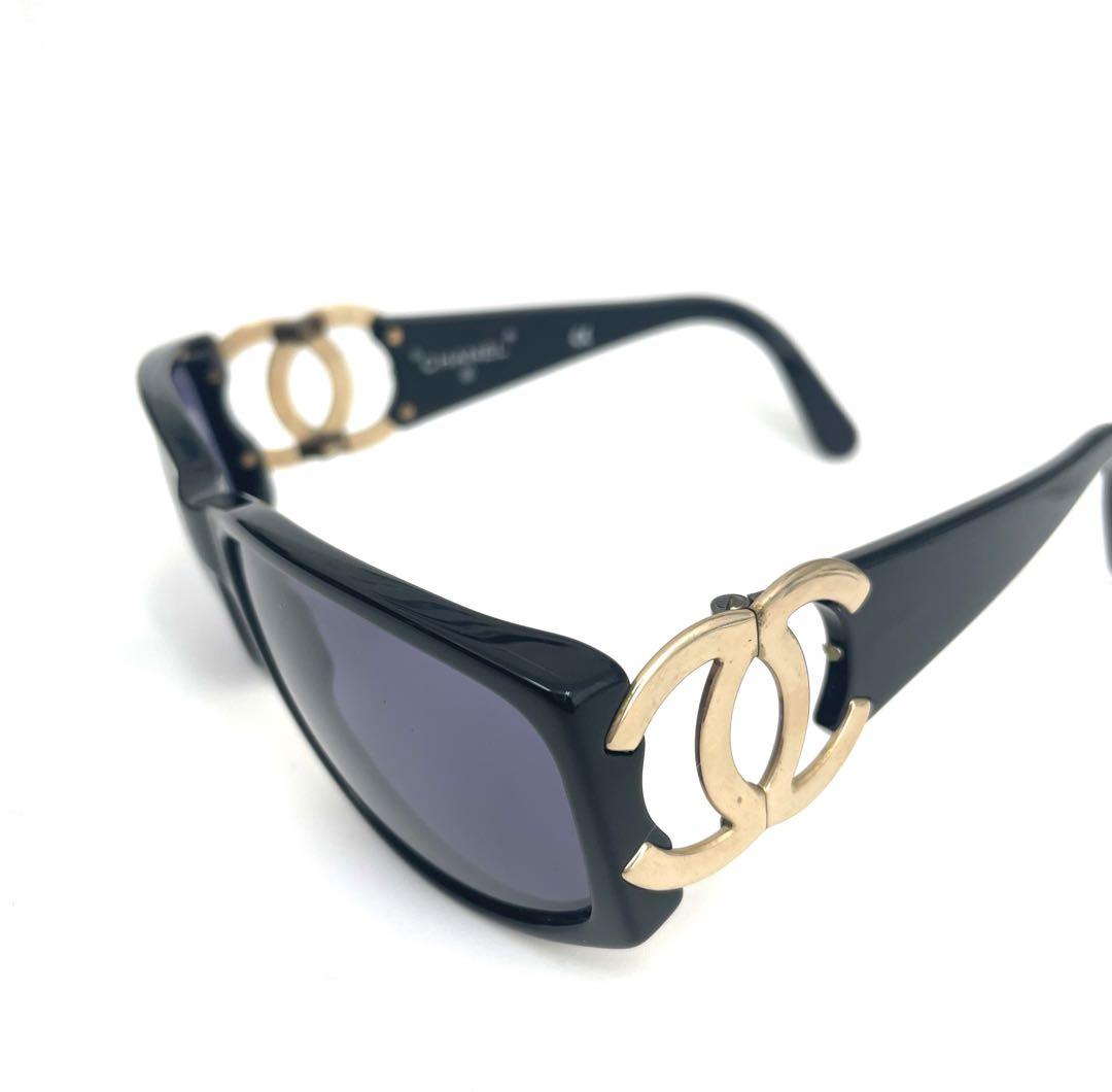 美品 CHANEL シャネル　ヴィンテージ　ココマーク　サングラス ブラック