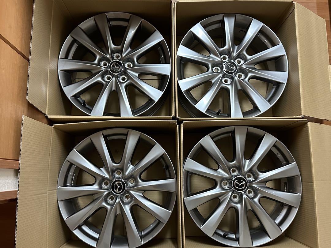 【中古】MAZDA3 SEDAN 純正ホイール4本セット　シルバー　18×7J